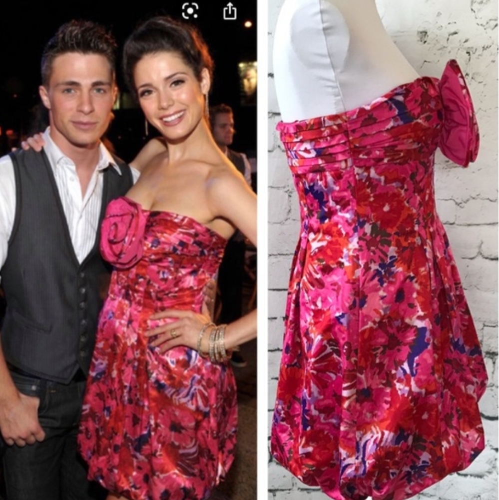 🔥BCBGMAXAZRIA Strapless BegoniaCombo Dress. 6
